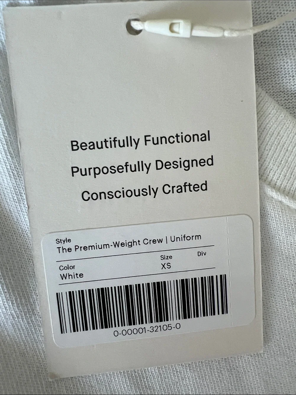 New Everlane THE PREMIUM-WEIGHT CREW Uniform in White Size XS - Picture 6 of 11